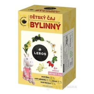LEROS DETSKÝ ČAJ BYLINNÝ nálevové vrecká (od 4+ mesiacov) (inov. 2021) 20x1