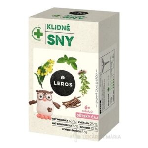 LEROS DETSKÝ ČAJ POKOJNÉ SNY  (od 6+ mesiacov) 20x1