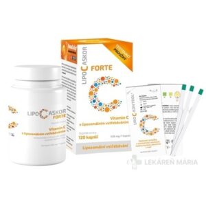 LIPO C Askor Forte 120 kapsúl + DARČEK testovacie prúžky