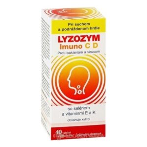 LYZOZYM IMUNO C D SO SELÉNOM A VITAMÍNMI E a K tablety na cmúľanie 40 ks
