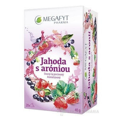 MEGAFYT Jahoda s aróniou ovocný čaj porciovaný 20x2 g (40 g)