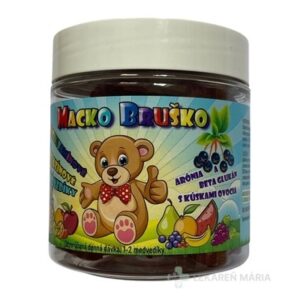 Macko Bruško multivitamínové želatínové medvedíky 210 g