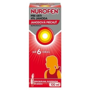 NUROFEN pre deti 4% jahoda perorálna suspenzia 40 g 100 ml