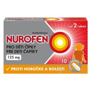 NUROFEN pre deti čapíky 125 mg 10 ks