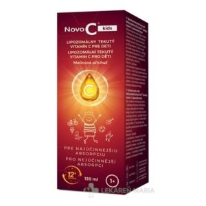 Novo C kids LIPOZOMÁLNY TEKUTÝ VITAMÍN C PRE DETI sirup malinová príchuť 120 ml