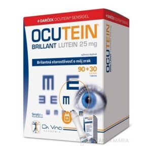 OCUTEIN BRILLANT Luteín 25 mg - DA VINCI kapsule 90+30 navyše (120 ks) + Darček 1 set