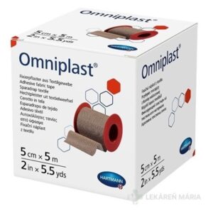 OMNIPLAST Fixačná náplasť z textilu na cievke 5 cm x 5 m 1 ks