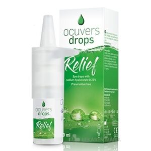 Ocuvers drops Relief očné kvapky s obsahom hyaluronátu sodného 0