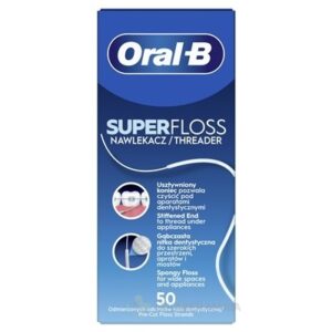 Oral-B Super floss Mint ZUBNÁ NIŤ mentolová 50 ks