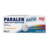 PARALEN RAPID 500 mg Pomarančová príchuť šumivé tablety 16 ks