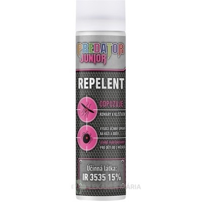 PREDATOR REPELENT JUNIOR sprej proti komárom a kliešťom 1x90 ml