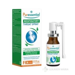 PURESSENTIEL Prírodný sprej proti bolesti v hrdle 15 ml