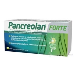Pancreolan FORTE tablety 220 mg 60 ks