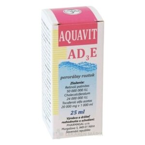 PharmaGal AQUAVIT AD3E perorálny roztok 25 ml