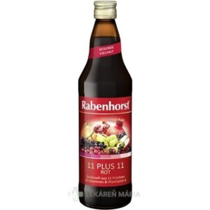 Rabenhorst 11 + 11 MULTIVITAMÍN ROT šťava z červeného ovocia 750 ml