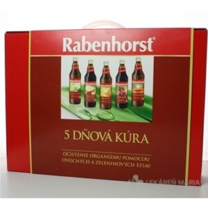 Rabenhorst 5 dňová očistná kúra ovocné a zeleninové šťavy 5x750 ml