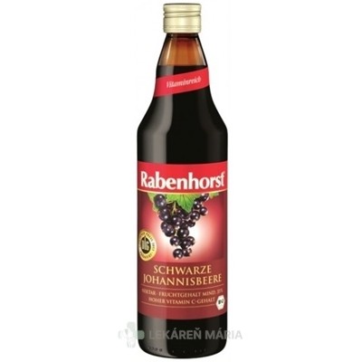 Rabenhorst šťava z čiernych ríbezlí 750 ml