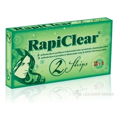 RapiClear Tehotenský test Strips 2v1 2 ks
