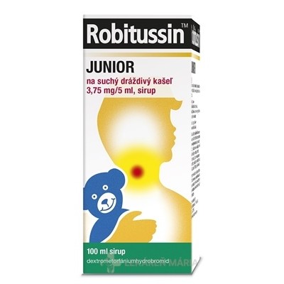 Robitussin JUNIOR sirup(liek.skl.) na suchý dráždivý kašeľ 100 ml