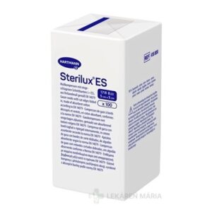 STERILUX ES kompres nesterilný so založenými okrajmi 17 vlákien 8 vrstiev (5cmx5cm) 1x100 ks