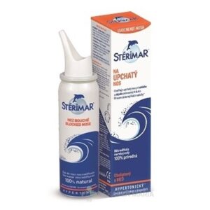 STERIMAR na upchatý nos s obsahom morskej vody (hypertonický) od 3 rokov 50 ml