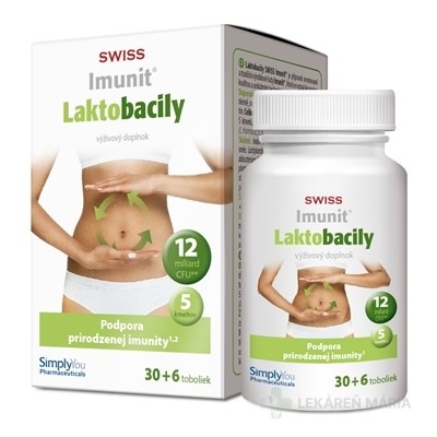 SWISS Imunit LAKTOBACILY kapsule 30+6 (36 ks)