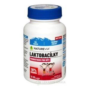 SWISS NATUREVIA LAKTOBACILKY KIDS čerešňové pastilky (10% zdarma) 33 ks