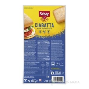 Schär CIABATTA žemle bezgluténové predpečené 4x50 g (200 g)