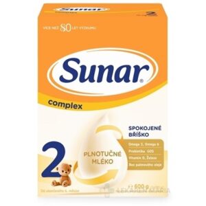 Sunar Complex 2 následná mliečna výživa (od ukonč. 6. mesiaca) 600 g