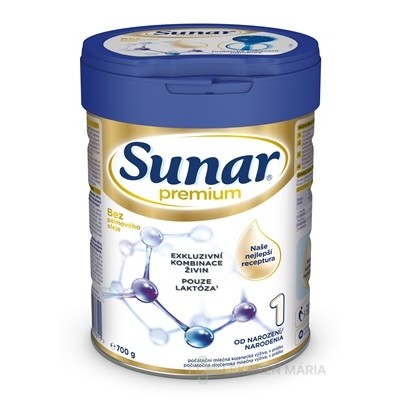 Sunar Premium 1 počiatočná mliečna výživa (od narodenia) 700 g