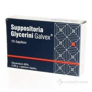Suppositoria Glycerini Galvex čapíky 10x206 g