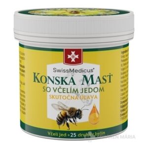 SwissMedicus KONSKÁ MASŤ SO VČELÍM JEDOM 25 druhov bylín 1x150 ml