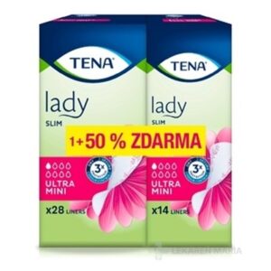 TENA Lady Slim Ultra Mini inkontinenčné slipové vložky 28+14 (42 ks)