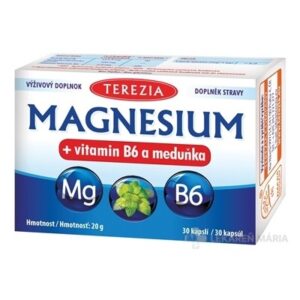 TEREZIA MAGNESIUM + vitamin B6 a meduňka (medovka) kapsule 30 ks