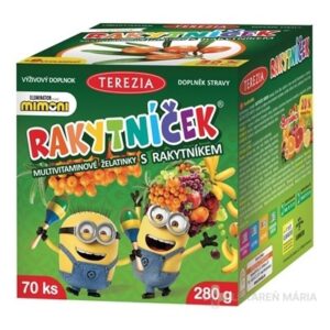 TEREZIA RAKYTNÍČEK multivit. želatínky s rakytníkom MIMONI 1x70 ks
