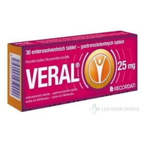 VERAL 25 mg tablety 30 ks