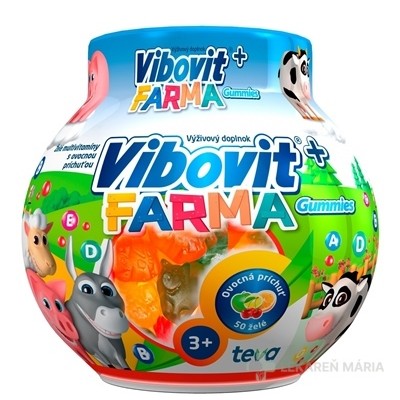 VIBOVIT+ FARMA Gummies želé s ovocnou príchuťou 50 ks