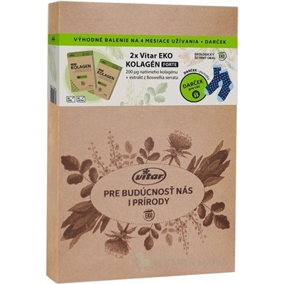 VITAR EKO Friendly BOX KOLAGÉN FORTE kapsule 2x60 ks + ponožky