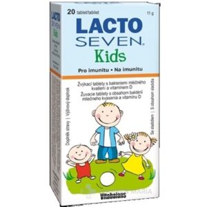 Vitabalans LACTOSEVEN Kids žuvacie tablety 20 ks