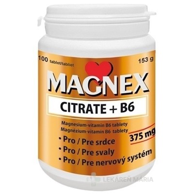 Vitabalans MAGNEX CITRATE + B6 tablety 100 ks