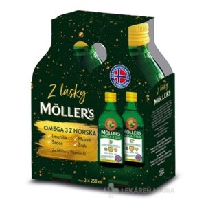 MOLLER´S Omega 3 RYBÍ OLEJ + vitamín D