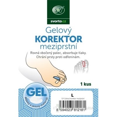 svorto Gélový KOREKTOR medziprstový 101 veľkosť L