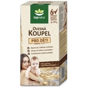 topnatur OVSENÝ KÚPEĽ PRE DETI 6 vrecúšok-kúpeľov 6x25 g