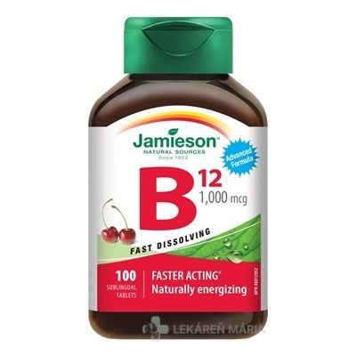 JAMIESON VITAMÍN B12 METYLKOBALAMÍN 1000 µg